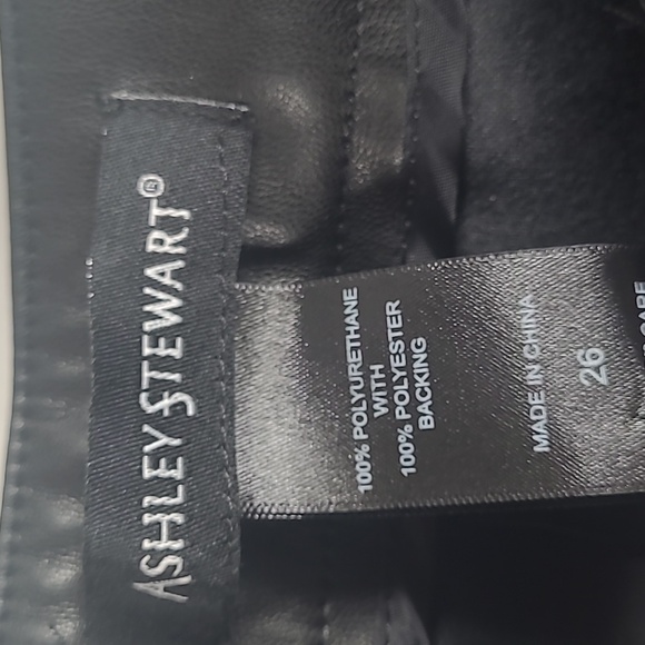 Ashley Stewart's Women's Faux Leather Pants - Picture 6 of 9